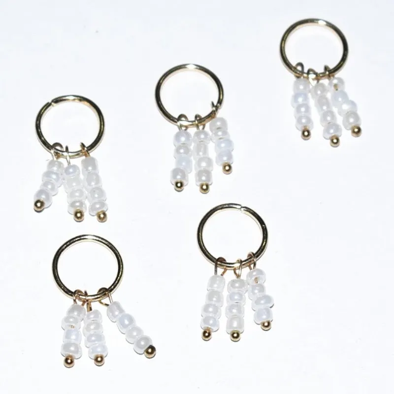 Hair Braid Coin Leaves Retro Colorful Beads Pendant Charms Rings Clip Headband for Pierced Hip-hop Braiders Leaves Accessories