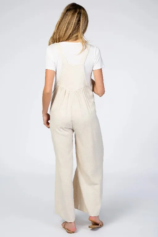 Plus Size Wide Leg Overalls Jumpsuit (Buy 2 Free Shipping)