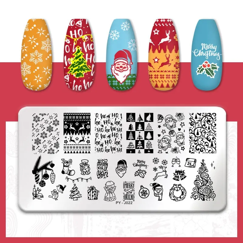 PICT YOU  Nail Stamping Plates Line Pictures Stencil Stainless Steel Nail Design for Printing Nail Art Image Plate Tool-Nail Inspo