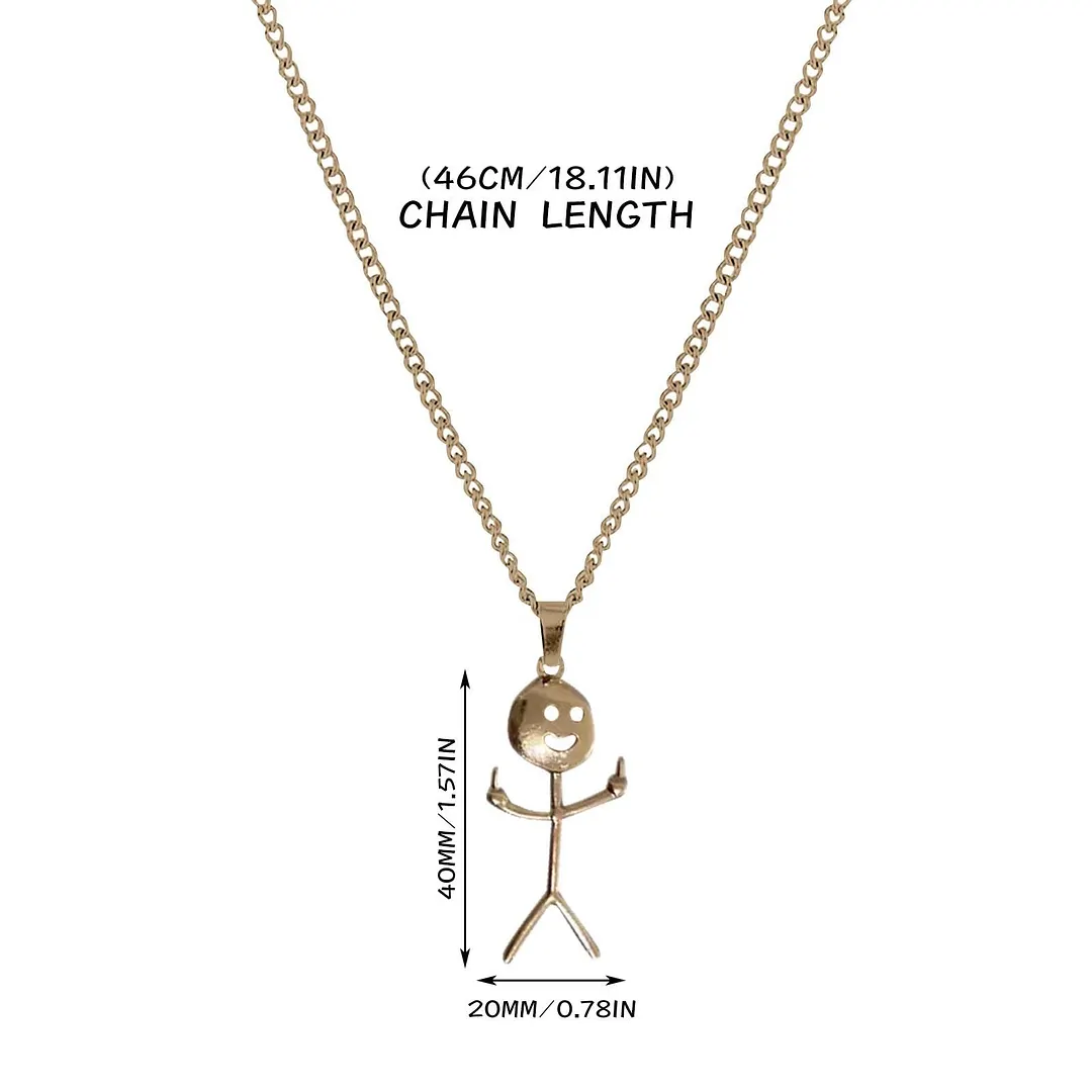 Unisex Funny Doodle Necklace