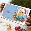 (US Local)12PCS DIY Xmas Pattern Rhinestone Diamond Art Mosaic Postcards for Celebrations