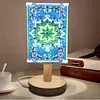 DIY Special Shaped Diamond Painting Wooden Stand LED Lamp Night Light Kit Bedside Small Desk Light Home Decoration Lamp