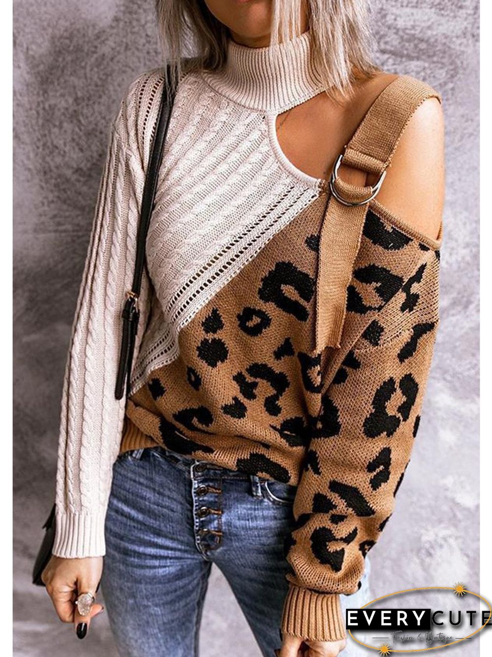 Casual Wear Mandarin Collar Sweater P10676