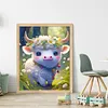 >SALE<Full Embroidery Eco-cotton Thread 11CT Printed Zodiac Ox Cross Stitch 40x50cm