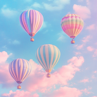 Pastel Balloon Sky - Diamond Painting