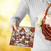 6PCS Diamond Painting Xmas Snowman Greeting Cards Congratulations Cards & Gifts