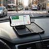 2-in-1 Anti-Slip Wireless Charging Mat with Phone Holder Wireless Charging Pad for Car 360 Degree Rotation Fit for iPhone 17/16/15/14/13/12 Pro for Android
