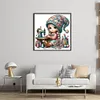 Gnome Sewing-11CT Stamped Cross Stitch 50*50cm/19.69*19.69in
