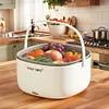 Ultrasonic Fruit and Vegetable Washing Machine Vegetables Cleaning Basket
