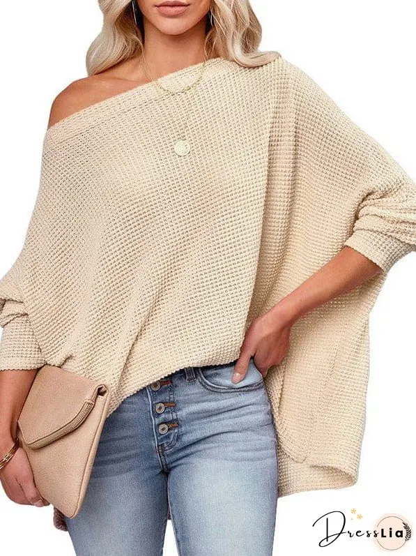 Cozy Crochet Knit Turtleneck Sweater for Women