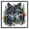 Forest Wolf - 11CT Stamped Cross Stitch - 50*50cm - Animal