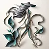Woman-11CT Stamped Cross Stitch 40*40cm