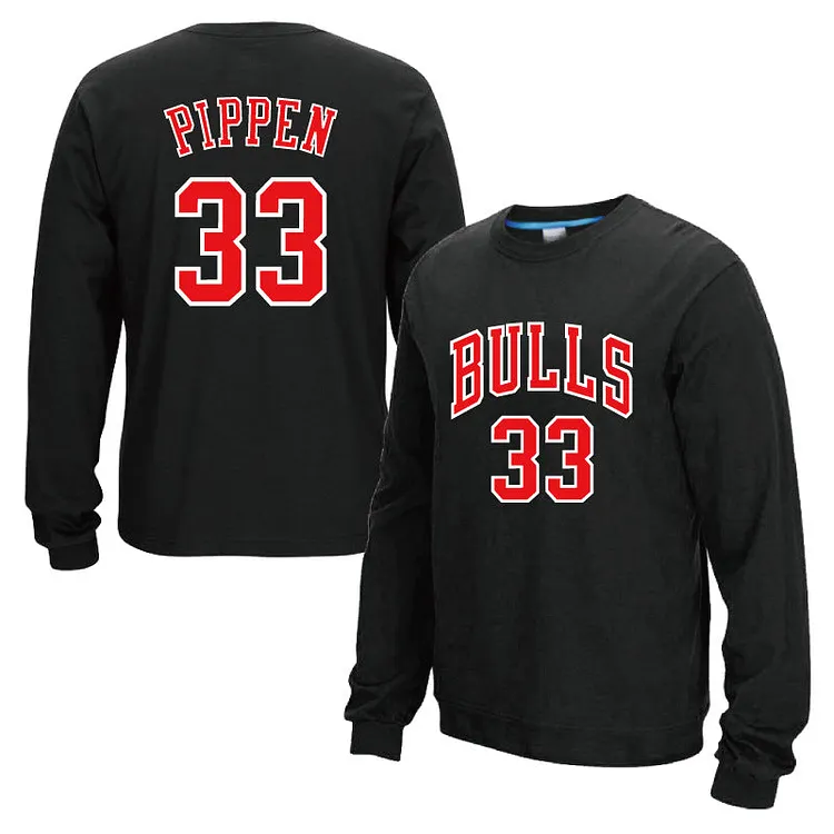Chicago Bulls Sweatshirt Sports Training Round Neck Long Sleeve