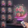 Flower Snail Diamond Painting Night Light 5D DIY Diamond Art Lamp Home Decor