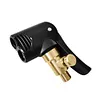 Bicycle Air Nozzle Brass Dual Head Adapter Converter Hose Adapter (Not Deflate)