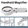 Led Folding Magnifier For Reading Portable Handheld Loupe Magnifying Glass