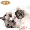 5pcs 3 Inch Rabbit Fur Ball Cat Toy Furry Catnip Toy Ball for Kicks & Games