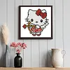 16pcs Cartoon DIY Mini Round Diamond Painting for Table Decor No Frame15x15cm