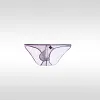 Men's Low Waist Transparent Sexy Ice Silk Seamless U-Convex Briefs