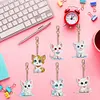 DIY Cute Pet Kitten-6Pcs Diamond Painting Keychain (Double-Sided)
