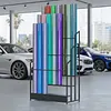 3 Tier Textile Fabric Display Rack Save Space Car Vinyl Wrap Holder for PVC Film