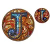 >SALE<Double Sided Letter J  Diamond Drawing Hanging Ornament for Home Decor