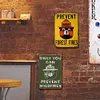 2PCS Smokey Bear - Vintage Metal Signs Set - 20*30cm/30*40cm - Warning