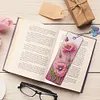 (US Local)3Pcs Flower DIY Irregular Shaped Diamonds Diamond Art Bookmark Craft Kit