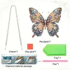 Acrylic Yellow Blue Butterfly - 5D DIY Craft Pendant