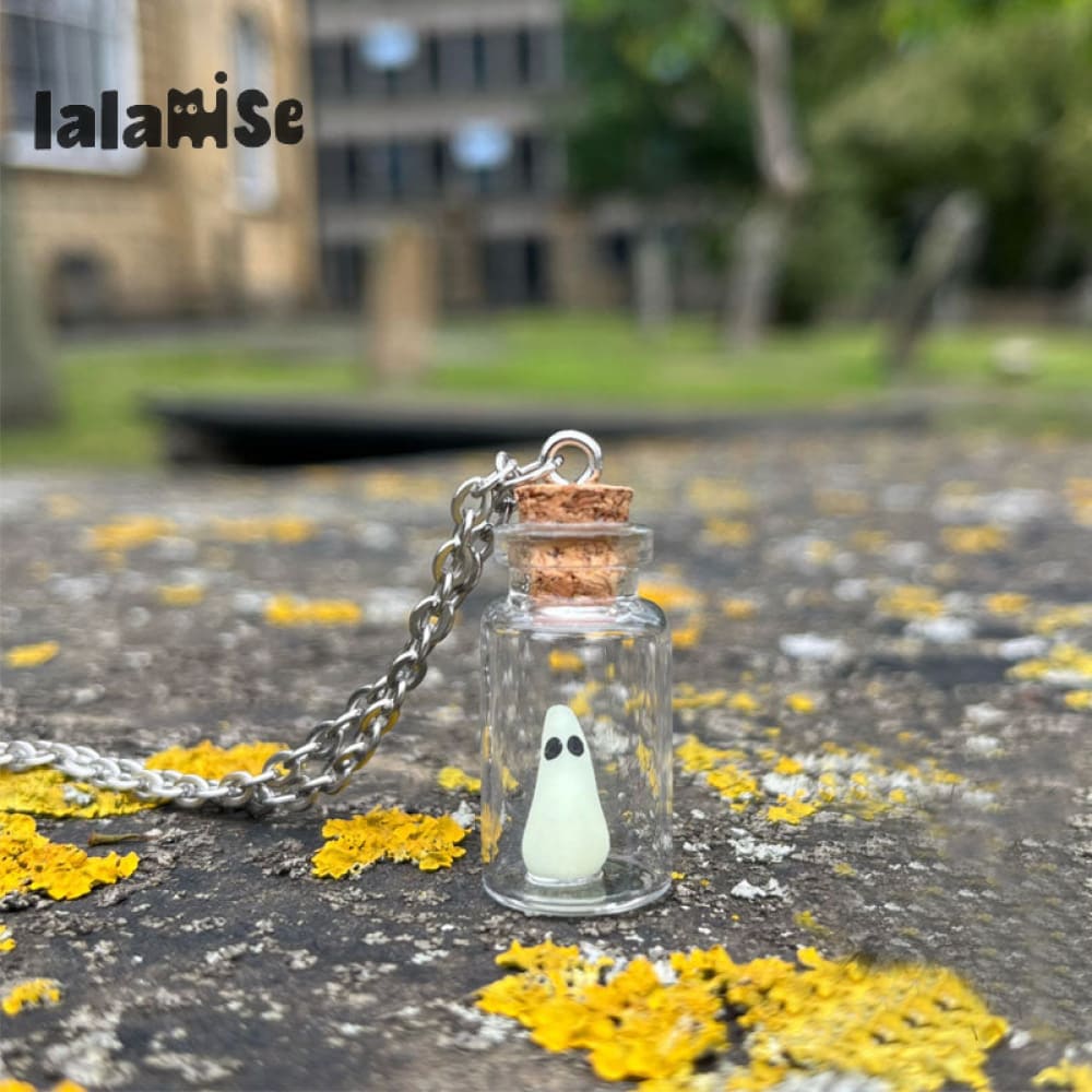 The Adopt A Ghost Necklace White