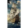 (Big Size) Sailing Ship - Full Round Diamond Painting  40*80cm