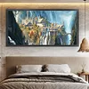 (US Local)Castle-18CT Stamped Cross Stitch Kit(80x40cm)
