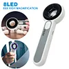 60X Handheld Magnifier with LED Light Illuminated Magnifying Glass for Reading