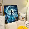 Fille Avec Des Vagues-Perceuse Ronde Peinture Diamant-40*40CM