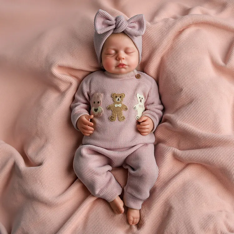 Babeside Reborn Baby Lucy & Carina 20'' Little Infant Twins Gift For Emotional Moments