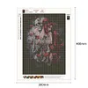 Diamond Painting-5D Full Round Drill Beauty and Skull