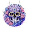 Diamond Painting Stained Glass Skull Pendant
