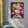 >SALE<Full Embroidery Eco-cotton Thread 11CT Printed Big-Eyed Girl Cross Stitch40x50cm