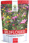 Wildflower Seeds Annual Quick Blooming Mix Packet over 7,500 Open Pollinated Seeds