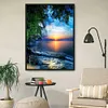 Beach-11CT Stamped Cross Stitch Kit(36x46cm)