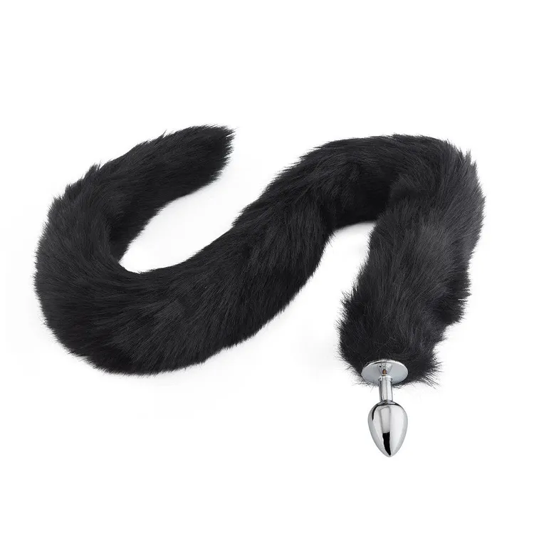 Black Wolf Tail Plug 32