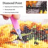 12pcs 5D DIY Full Square Drill Partial AB Drill Diamond Painting Garden Set 16x20cm