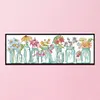 Flowers-14CT Stamped Cross Stitch Kit(20x52cm)
