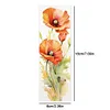 Flower-11CT Stamped Cross Stitch Bookmark 18*6cm(Double Sided)