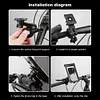 Waterproof Bicycle Handlebar Holder Bag 360 Rotation for 4.7-6.5 Inch Smartphone
