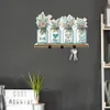 Acrylic Vase Bouquet Diamond Art Hanging Hooks A Row of 3 Hooks DIY Crafts Decor Kit