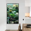 >SALE<5D DIY Full Round Drill Partial AB Diamond Painting Fantasy Green Decor 45x75cm