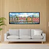 Victoria Wharf-Full Embroidery 3 Strands 11CT Stamped Cross Stitch-100*37CM-Large Size