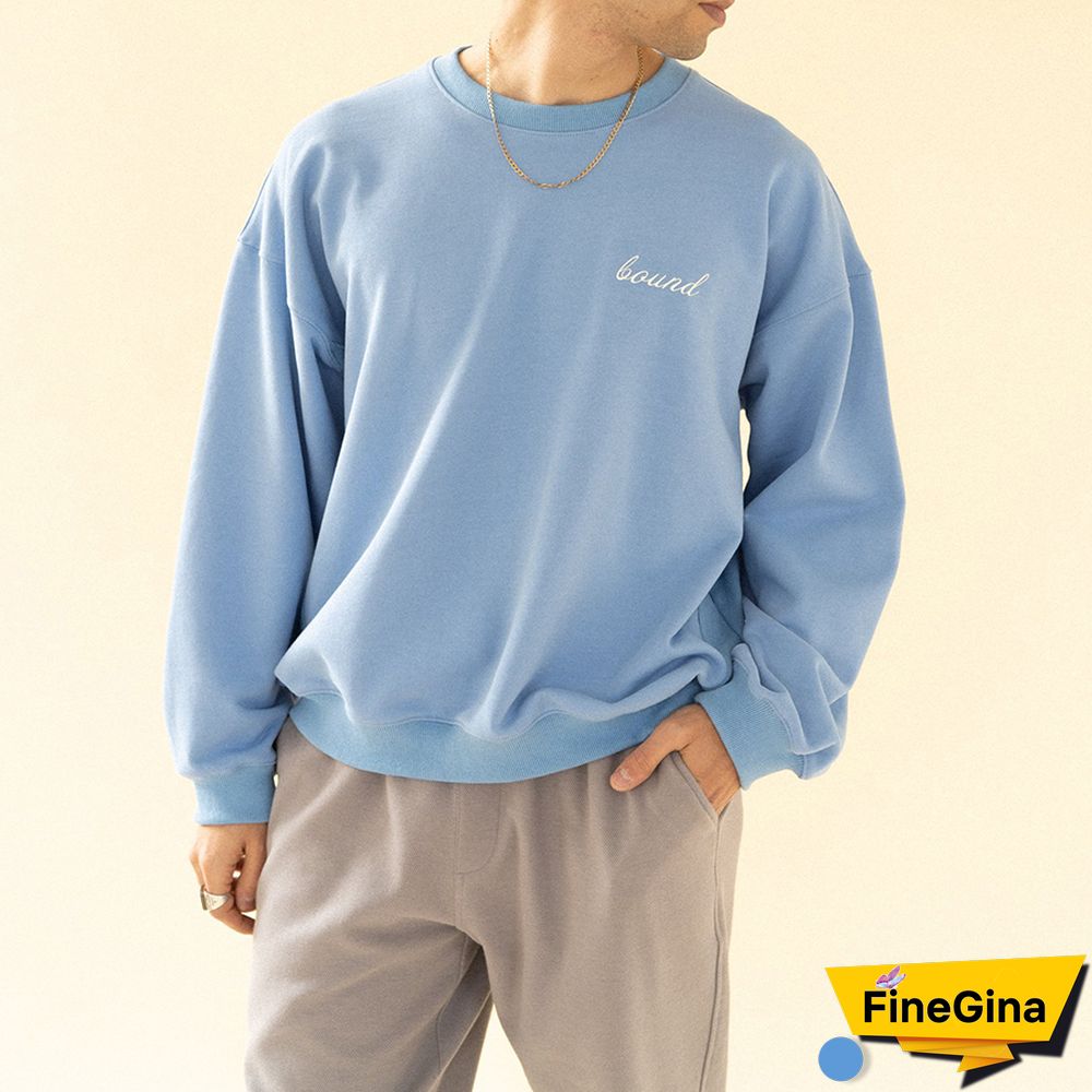 Blue Fashion Modern Casual Long Sleeve Sweatshirt