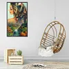 (US Local)Beauty 5D DIY Full Drill Round Big Size Diamond Painting Kit for Home Wall Decor 40x70cm 